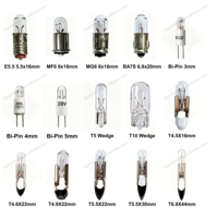 E5.5 MG6 MF6 Bi-pin T4.6 T5.5 T6.8 Equipment Indicator Bulb 6-28V Marine Bulb