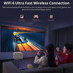 AOKANG P21 <span class=keywords><strong>Full</strong></span> <span class=keywords><strong>HD</strong></span> <span class=keywords><strong>1080P</strong></span> Smart <span class=keywords><strong>WiFi</strong></span> Android Home Theater Video <span class=keywords><strong>Proyector</strong></span> 360 grados giratorio portátil <span class=keywords><strong>Mini</strong></span> al aire libre 4K <span class=keywords><strong>Proyector</strong></span> - Product Image 3