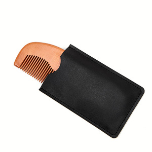 Peine de luna de mango largo de madera de hierba natural herramienta de cuidado del cabello antiestática y antipérdida de cabello para cabello liso uso en hoteles tipo láser - Product Image 6