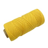 100m corde en macramé 3mm 4mm coton 1 pli corde en macramé pour tapisserie de sac