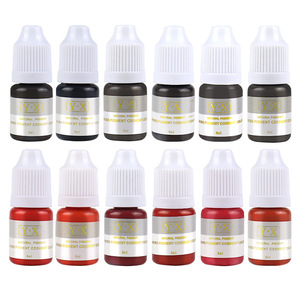 หมึกไมโครพิกเมนต์ PMU 8 มล. สีสำหรับสักคิ้วปากแบบถาวร สำหรับชุดอุปกรณ์สถาบันสอนการแต่งหน้าถาวร - Product Image 1