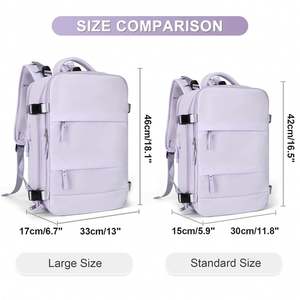 Sac à dos de voyage tendance, approuvé par les compagnies aériennes et les vols, imperméable, pour hommes et femmes voyageurs - Product Image 4