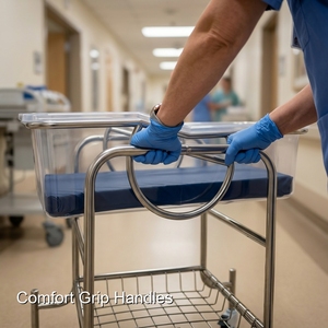 Cuna para Bebé <span class=keywords><strong>de</strong></span> Hospital Médico Keling Equipada con Ruedas con Bloqueo para un Transporte sin Esfuerzo - Product Image 6