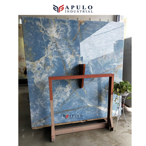 Tối Trang Trí Nội Thất Vàng Tĩnh Mạch Tĩnh Mạch Màu Xanh Màu Sàn Đá Gạch 12X12 Sàn <span class=keywords><strong>Onyx</strong></span> St Màu Xanh Ngọc Bích Đá Cẩm Thạch Sàn tấm - Product Image 3