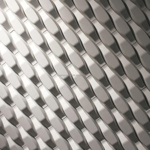 Revêtements muraux en briques 3D colorées en béton UHPC écologiques pour bars, hôtels, intérieur et extérieur BOLD5 57*197*30mm - Product Image 1