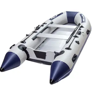 China PVC 3.8m Aluminium Hard Bottom Rigid Inflatable Boat For Fishing