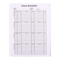 Cahiers de composition FOSKA 7,5 x 9,75 pouces, papier ligné large, 55 g/m², papier lourd, couverture rigide durable, vente en gros avec calendrier scolaire