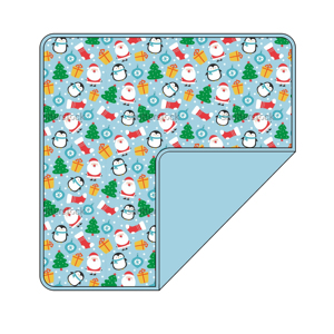 Couverture double face en bambou douce pour bébé, motif chat de Noël et houx, idéale comme <span class=keywords><strong>cadeau</strong></span> ou pour emmailloter ou envelopper bébé dans la poussette - Product Image 4