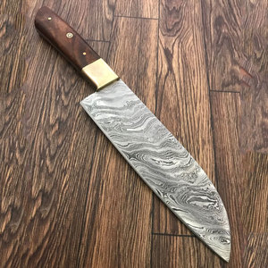 Damascus Chef <b>Knife</b> with Comfortable Grip Wooden Handle High Quality Damascus Chef <b>Knife</b> for Daily <b>Kitchen</b> Preparation - Product Image 2