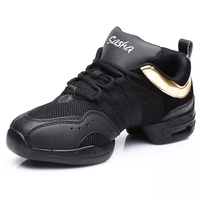 Zapatillas de Baile de Jazz y Hip Hop para Mujer, Parte Superior de Malla Ligera, Suela de Poliuretano, Zapatos Deportivos Casuales