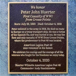 Großhandel Bronze Speicher Plakette Gedenktafeln für im Freien personal isierte 3D-Gravur Custom <span class=keywords><strong>Memorial</strong></span> Messing Plakette - Product Image 6
