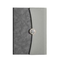 Carnet à couverture rigide en cuir de haute qualité, pliable en trois, avec thermos, format A5, reliure cousue, 100 feuilles, impression personnalisable
