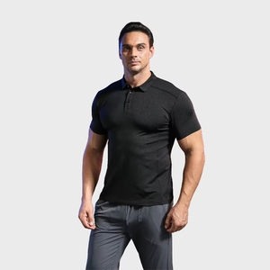Camiseta de Polo de Golf Personalizada para Hombre, de Poliéster y Elastano, al por Mayor, Camiseta de Golf para Hombre, de Secado Rápido, para Gimnasio - Product Image 4