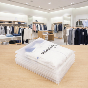 Buste Personalizzate Stampate Opache Ecologiche con Chiusura a Zip in PE per Scarpe, Logo del Brand Personalizzato, <span class=keywords><strong>Spedizione</strong></span> Gratuita - Product Image 2