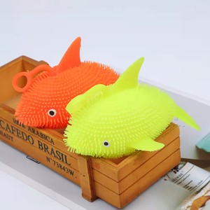 Jincan บอลปลาฉลามขนปุยนุ่มนุ่มมีขนสำหรับเด็กที่มีสีสัน - Product Image 4
