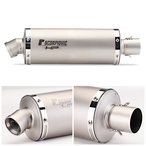 Escape Universal para Motocicleta, Tubo de Escape Modificado de Acero Inoxidable, Silenciador DB Killer para <span class=keywords><strong>CB</strong></span> <span class=keywords><strong>650R</strong></span> NINJA400 R6 R3 GTS300 440mm T118 - Product Image 2