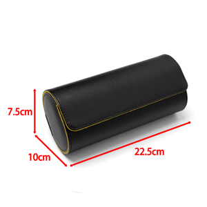 3 solt negro amarillo colores mezclados diseño alta calidad logotipo personalizado Pu cuero Triple reloj rollos Uhrenbox para <span class=keywords><strong>viajes</strong></span> <span class=keywords><strong>en</strong></span> <span class=keywords><strong>pareja</strong></span> - Product Image 3