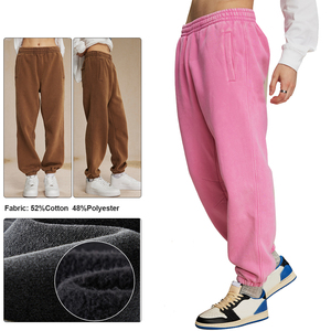 Tùy chỉnh Heavyweight 360g rắn màu dây rút quần baggy Batik Sweatpants - Product Image 3
