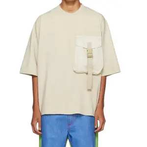 OEM летняя хлопковая футболка с коротким рукавом и круглым вырезом