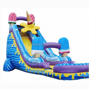 Glissière d'eau gonflable toboggans commerciaux PVC gonflable matériel lune saute toboggan gonflable location commerciale - Product Image 4