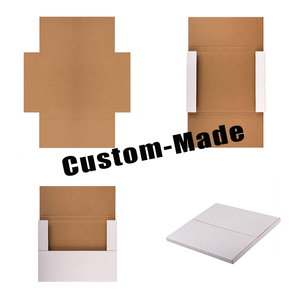 Cajas de envío de cartón personalizadas, producto de <span class=keywords><strong>disco</strong></span> de papel marrón Kraft, embalaje corrugado, <span class=keywords><strong>caja</strong></span> de paquete de <span class=keywords><strong>vinilo</strong></span> Lp Record Mailer - Product Image 5