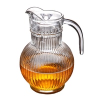 Service de Verrerie 1800 ml, Pichet et Carafe en Verre pour Eau et Jus