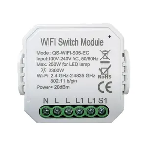 1 Gang IoT Mô-đun Công Tắc WiFi Thông Minh Tuya Mini Công Tắc Đèn WiFi Giám Sát Năng Lượng Điện Tử QS-WIFI-S05-EC
