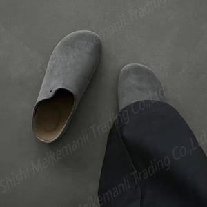 2026 Autumn Summer Outdoor Waterproof Soft Flat Plus Size Custom Buckle Leather <b>Rubber</b> <b>Sole</b> Slippers Clogs Mules - Product Image 3