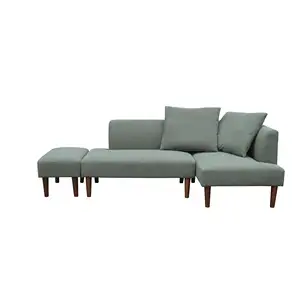 Sıcak satış lüks modern tasarım oturma odası kanepe köşe koltuk takımları depolama osmanlı ile l şekli kanepe