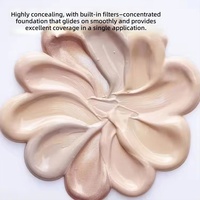 Nouveau fond de teint liquide semi-fini 24 couleurs pour peaux foncées, nourrissant, correcteur, maquillage anti-brillance pour tous types de peau