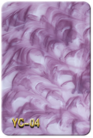 Panneau acrylique PMMA de haute qualité, écologique, asymétrique, à motifs colorés UV, 3 mm, taille personnalisable, découpe, décoration d'hôtel