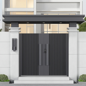 Main <strong>Gate</strong> <strong>Designs</strong> <strong>Entrance</strong> Automatic Aluminum Fences <strong>Gates</strong> Door <strong>Modern</strong> House Sliding Slat <strong>Gate</strong> for Courtyard - Product Image 1