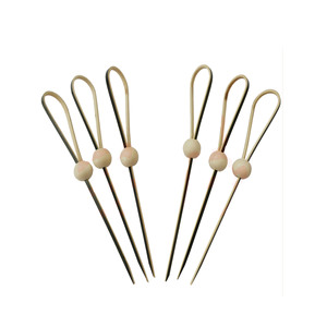 brochettes de noeud en bambou Pics à cocktails cure-dents cocktails cure-dents apéritif - Product Image 3