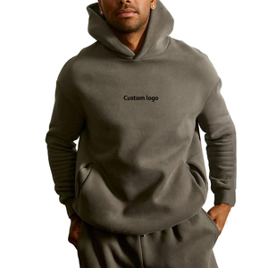 Felpa con Cappuccio di Alta Qualità Streetwear Spessa in Pile Oversize Personalizzata Taglie Forti <span class=keywords><strong>Felpe</strong></span> da Uomo - Product Image 4