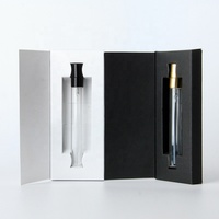 Mini flacons pulvérisateurs vides en verre transparent de 2 ml, 3 ml, 5 ml, 10 ml pour échantillons de parfum de poche avec emballage en boîte en papier