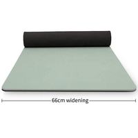 Tapis de yoga en terre de diatomée biodégradable antidérapant et écologique Ruiye avec sangle de transport, forme ovale 185 cm