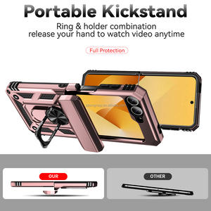 Funda de teléfono protectora antichoque de buena calidad para Samsung Galaxy <span class=keywords><strong>Z</strong></span> Flip 6 5 3 Defender Cover Soporte giratorio <span class=keywords><strong>Z</strong></span> <span class=keywords><strong>Fold</strong></span> 6 5 <span class=keywords><strong>4</strong></span> - Product Image 3