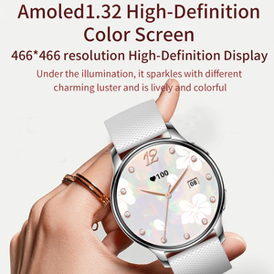 Valdus 1.32 Inch AMOLED Màn Hình Cảm Ứng Không Thấm Nước IP67 Smartwatch Hỗ Trợ <span class=keywords><strong>GPS</strong></span> Theo Dõi VL39 Pro Womens Sức Khỏe Thông Minh Đồng Hồ - Product Image 6