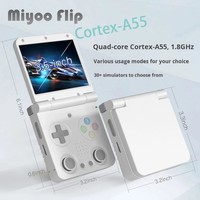 Nouvelle console de jeu portable Miyoo Flip Flip-top - Appareil rétro nostalgique de style arcade, open-source, écran tactile 640x480, WiFi 2.4-5G