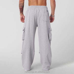 Logo kustom Streetwear kualitas tinggi cetak kebesaran kaki lebar berburu pria pohon asli Camo celana kargo longgar - Product Image 4