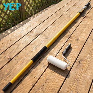 Yep <span class=keywords><strong>Rouleau</strong></span> à peinture professionnel DIY industriel en <span class=keywords><strong>fibre</strong></span> <span class=keywords><strong>de</strong></span> <span class=keywords><strong>verre</strong></span> à deux sections télescopiques avec système <span class=keywords><strong>de</strong></span> vis, diamètre 18/22 mm - Product Image 2