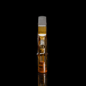 Aiguille de cartouche de machine à tatouer stérile jetable en acier inoxydable 316 avec membrane pour maquillage permanent des sourcils (PMU) et art corporel - Product Image 2