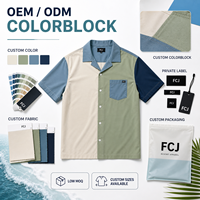 Chemise de bain élégante pour la piscine et le restaurant, UPF 50+, color block, séchage rapide, respirante, unisexe, coupe décontractée, boutonnée, vêtement de plage, OEM S-3XL