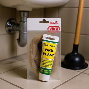 Viky Plast Pasta Verde en Tubo 100 Gr con Cáñamo 100 Gr para Trampas de Plomería - Product Image 2