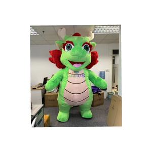 Sản phẩm mới đầy màu sắc sống động rồng Inflatable Linh Vật Trang phục đáng yêu phim hoạt hình Inflatable không răng rồng phù hợp với cho người lớn - Product Image 1