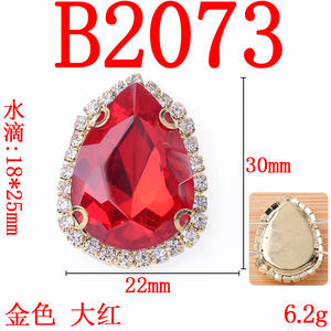 Nail Art Strass 3D Nail Charms Crystal Decorations Big AB Irdescent Jewels Gold Chrome Metal Alloy Hearts Charm Kit fo - Product Image 6