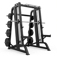 Rack de squat Smith en acier coudé avec barre ergonomique à 7 degrés, équipement de gym commercial multifonctionnel personnalisé OEM