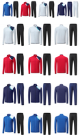Ensemble de survêtement de football pour hommes, uniforme d'entraînement respirant avec logo personnalisé, polyester/coton, vente en gros, marque Hongu