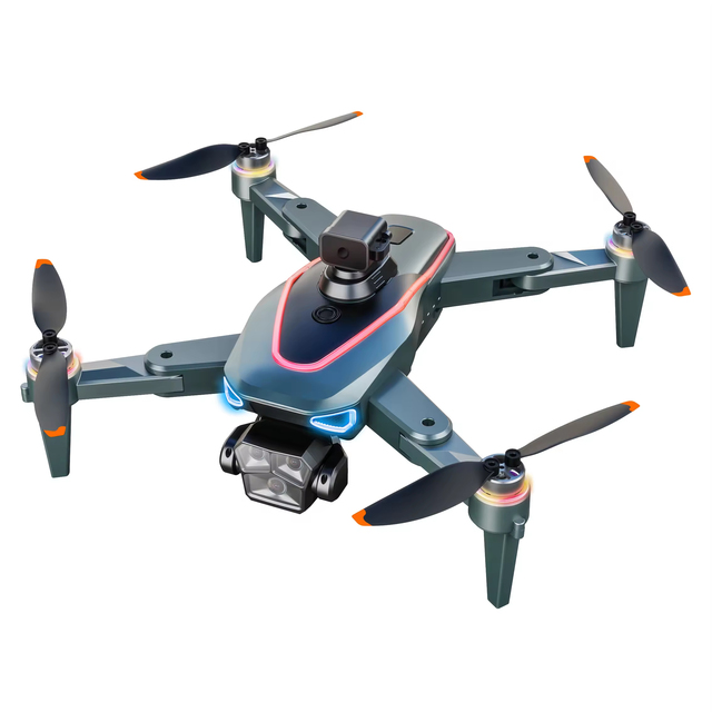 Professional P30 Mini Drone with Camera Large Remote Screen RGB Lights GPS RC UAV Toy for Beginner Kids