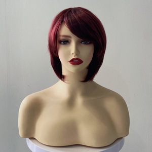 <span class=keywords><strong>Parrucca</strong></span> Senza Nastro Adesivo Pronta per la Spedizione, Alta Qualità Premium, Taglio Pixie, Fibra Sintetica Resistente alle Alte Temperature, Servizio OEM con Logo Personalizzato - Product Image 1